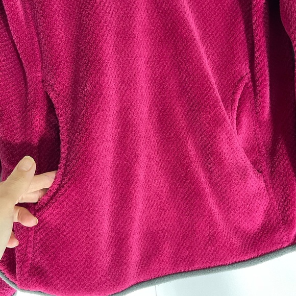 Patagonia Pullover Fleece Synchilla Snap Up Hooded Kangaroo Hand Pocket Size Med - Picture 8 of 12